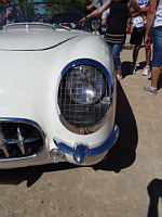 Chevrolet Corvette C1, decapotable blanche (de 1953) (prise a Amberieux, France, 2016) (13)